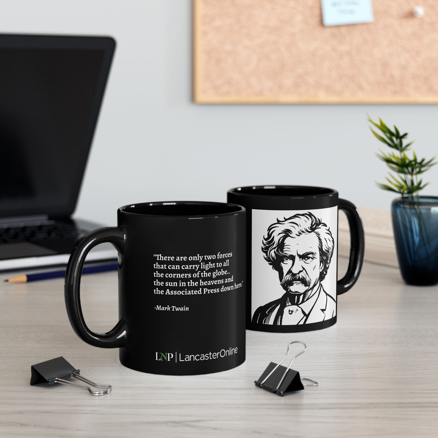 “Carry the Light” Mug - Mark Twain Quote