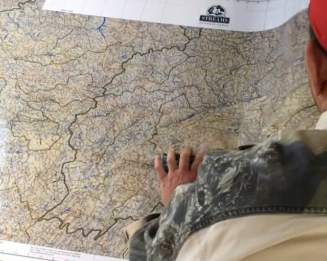 Stream & Lake Map of Pennsylvania