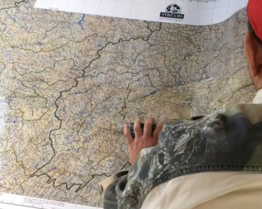 Stream & Lake Map of Pennsylvania