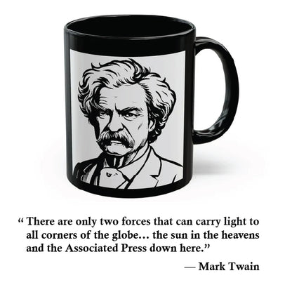 “Carry the Light” Mug - Mark Twain Quote