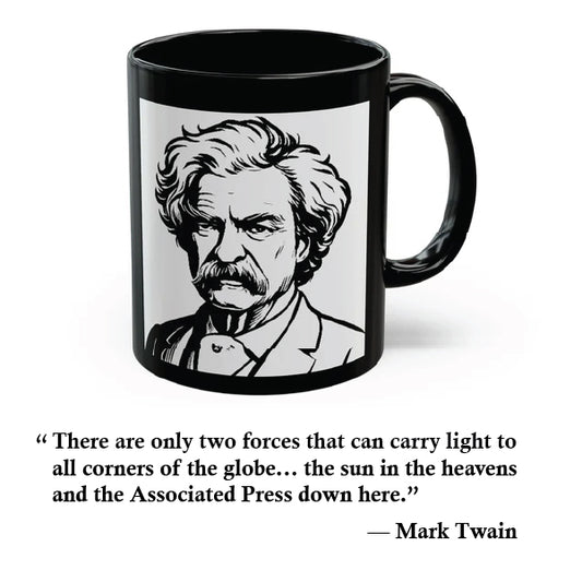 “Carry the Light” Mug - Mark Twain Quote
